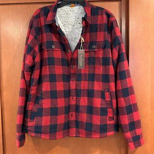 Men's Flannel Fleece Jacket NWT
